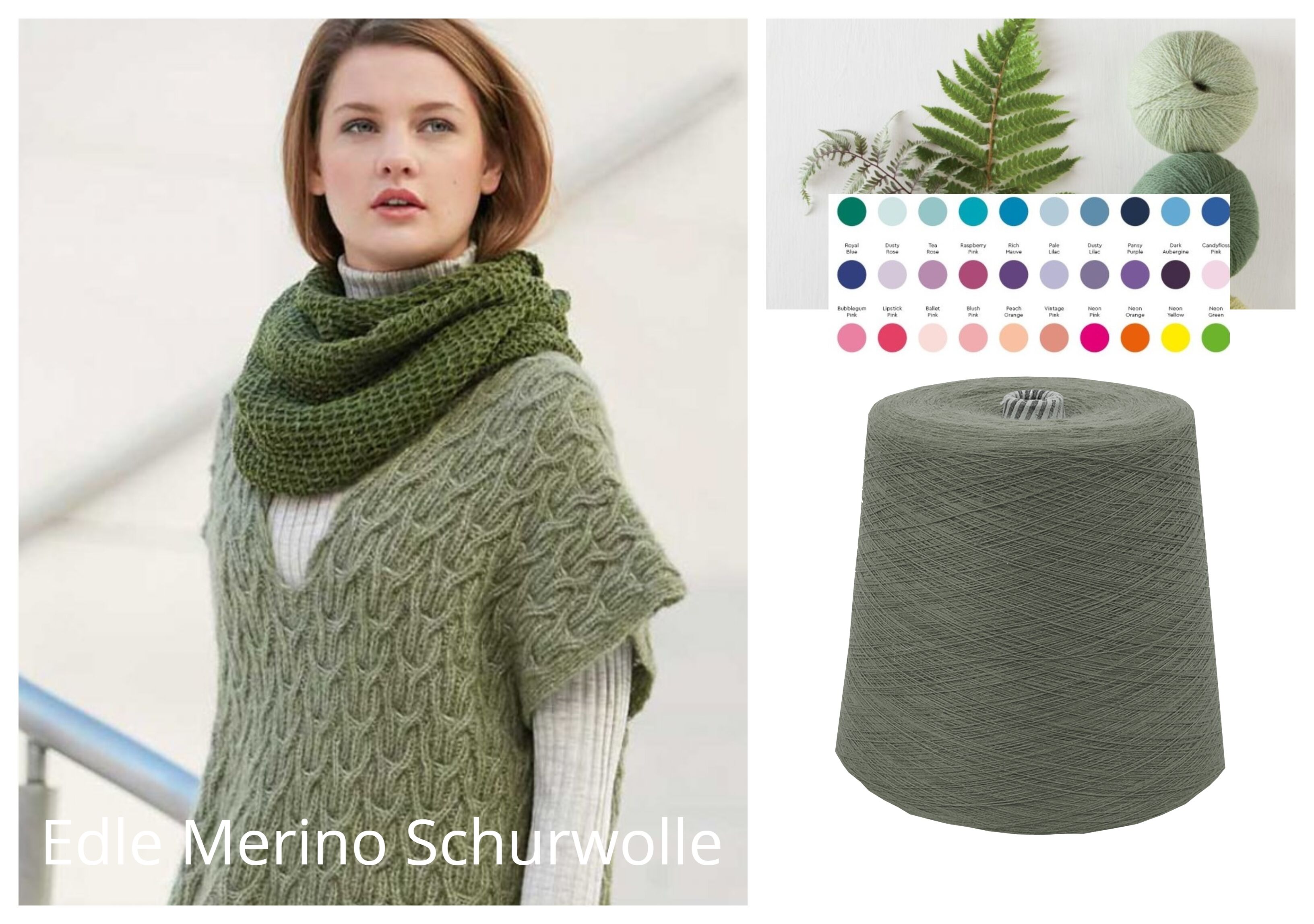 WOLLE zum STRICKEN MERINO-SCHURWOLLE 1 KG Konen/1000 Gramm Grün Distel WOLLE zum STRICKEN MERINO-SCHURWOLLE 1 KG Konen/1000 Gramm Grün Distel
