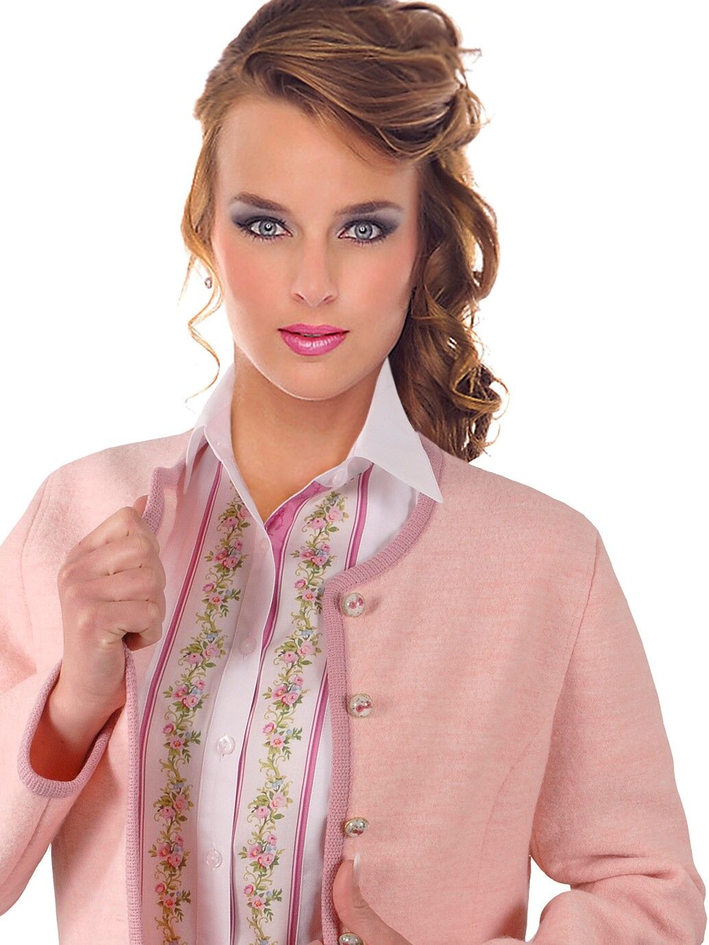 PREMIUM Trachtenjacke Damen Walkjanker SCHURWOLLE KASCHMIR - festlich für die Braut + Hochzeit Rosa PREMIUM Trachtenjacke Damen Walkjanker SCHURWOLLE KASCHMIR - festlich für die Braut + Hochzeit Rosa