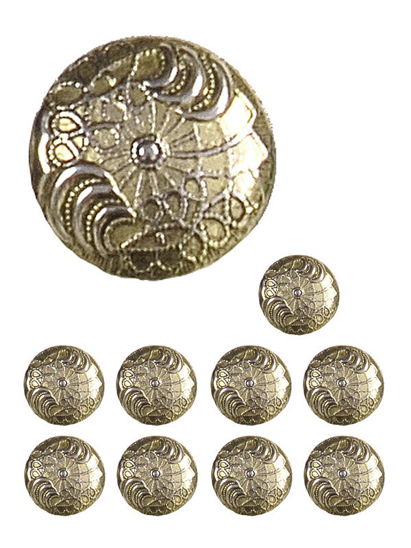 Trachtenknöpfe Gold Rosette klein - 10er/Pack Trachtenknöpfe Gold Rosette klein - 10er/Pack