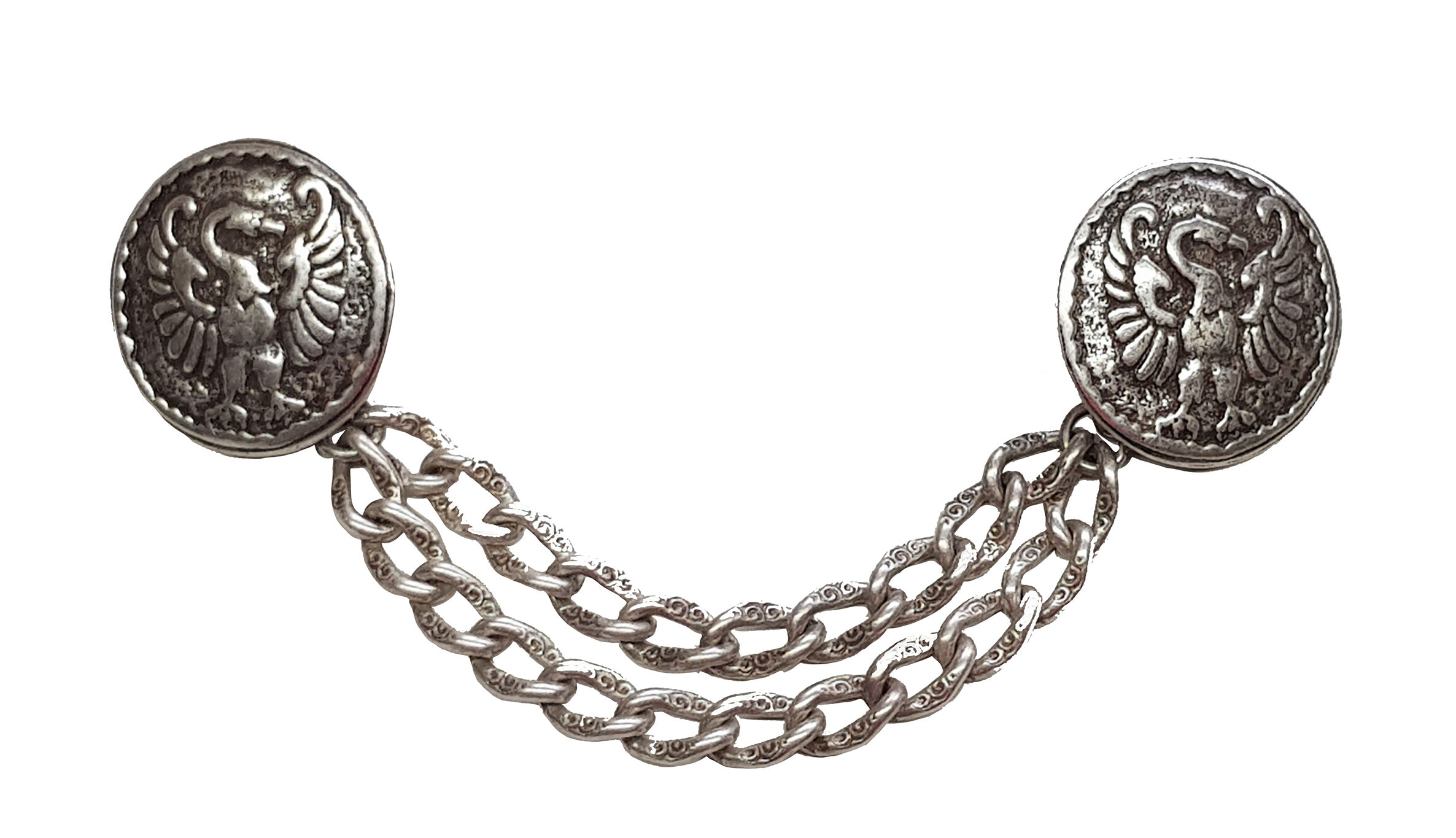 Kragenspange Herren Trachtenspange Silber mit Greif/Adler Kragenspange Herren Trachtenspange Silber mit Greif/Adler