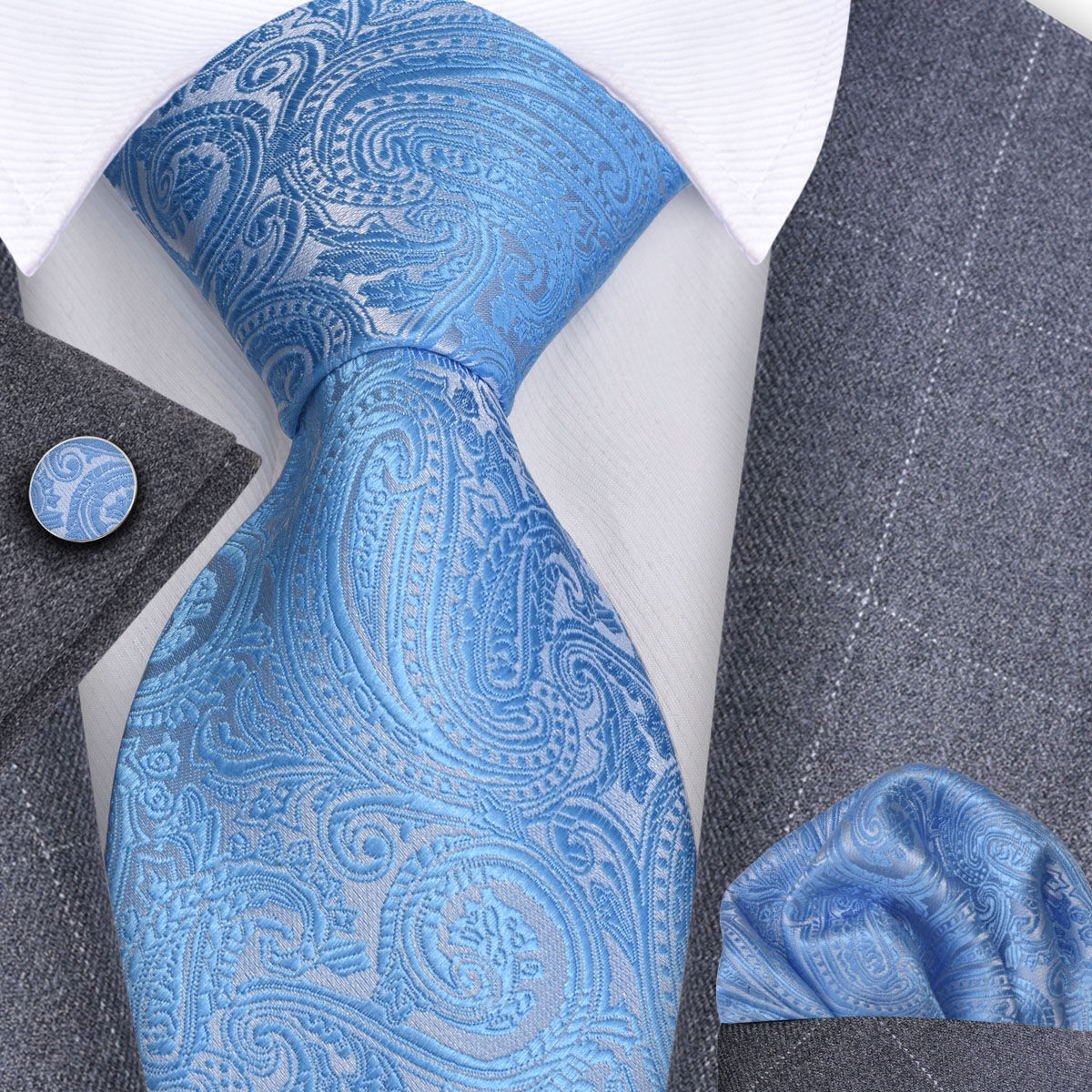 Trachtenkrawatte Paisley 100% Seide 3-tlg. Set festlich + Einstecktuch + Manschettenknöpfen Trachtenkrawatte Paisley 100% Seide 3-tlg. Set festlich + Einstecktuch + Manschettenknöpfen