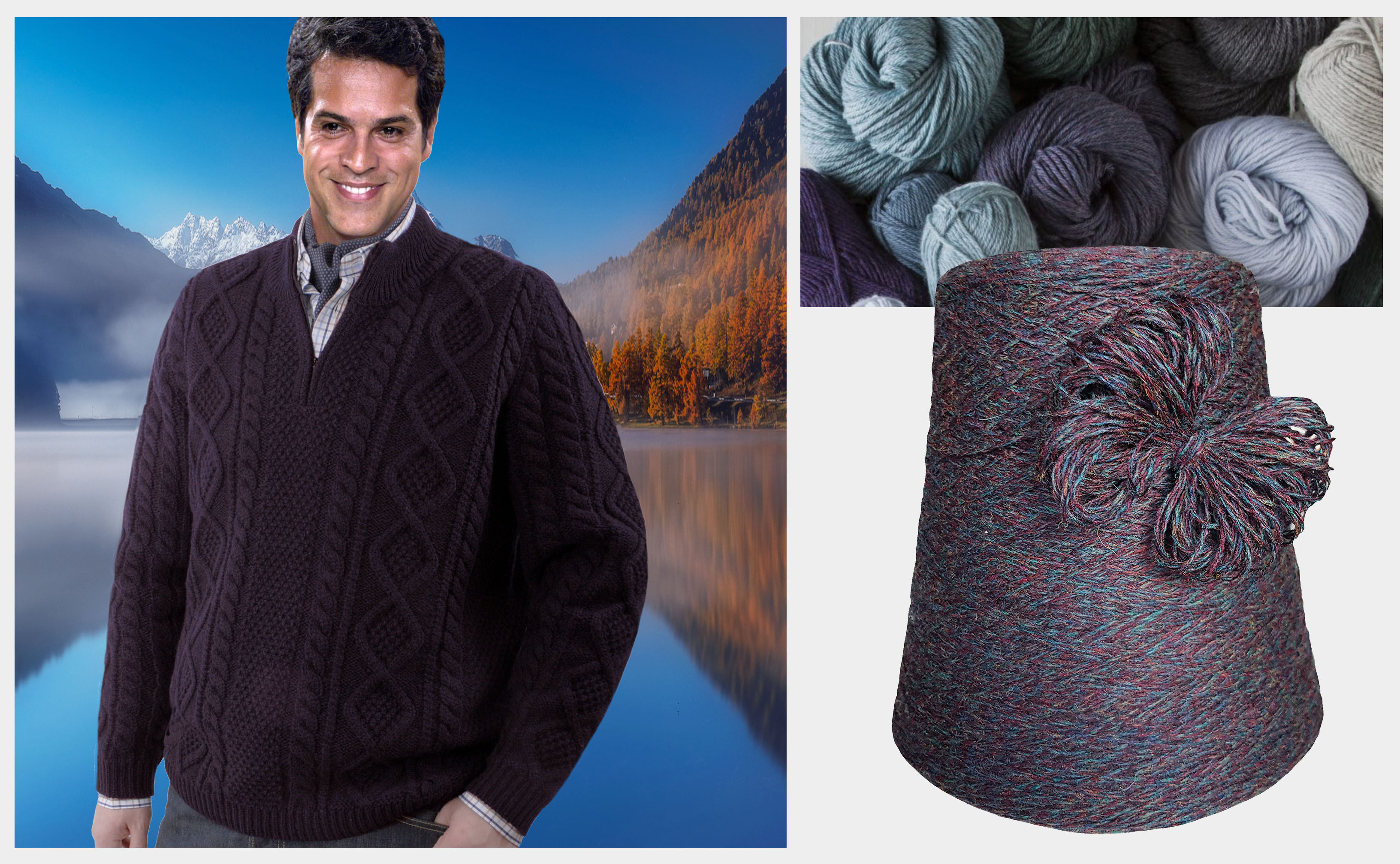 PREMIUM STRICKWOLLE - SCHURWOLLE-TWEED - 1 KG Konen/1000 Gramm  Wein/Aubergine PREMIUM STRICKWOLLE - SCHURWOLLE-TWEED - 1 KG Konen/1000 Gramm  Wein/Aubergine