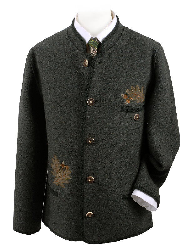 PREMIUM Trachtenjanker Walkjacke Herren Walkjanker Grün 100% Schurwolle PREMIUM Trachtenjanker Walkjacke Herren Walkjanker Grün 100% Schurwolle