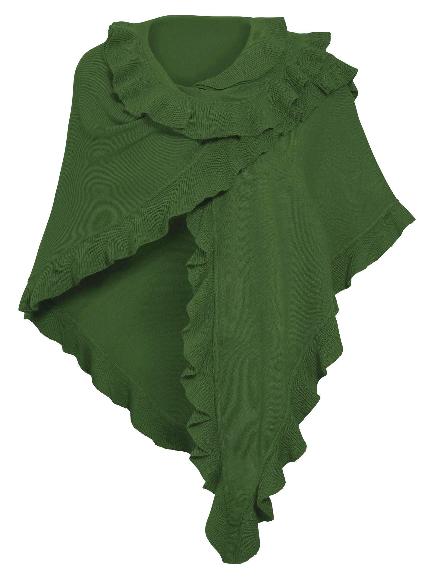 Trachtenponcho Strick-Umhang zum Dirndl