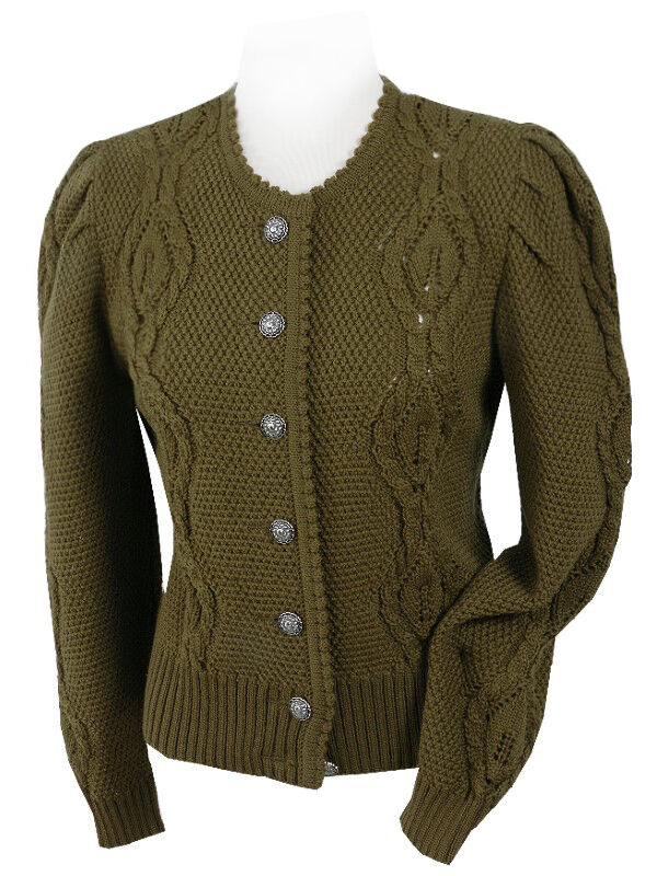 Trachtenstrickjacke Damen Dirndljacke MERINO SCHURWOLLE Braun  Trachtenstrickjacke Damen Dirndljacke MERINO SCHURWOLLE Braun