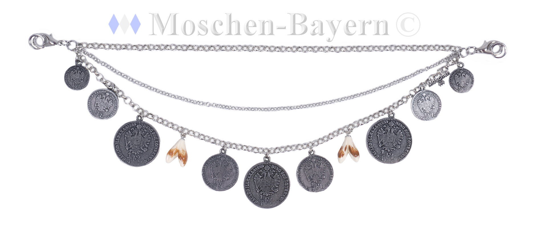 Charivari zur Lederhose mit Münzen Charivari zur Lederhose mit Münzen