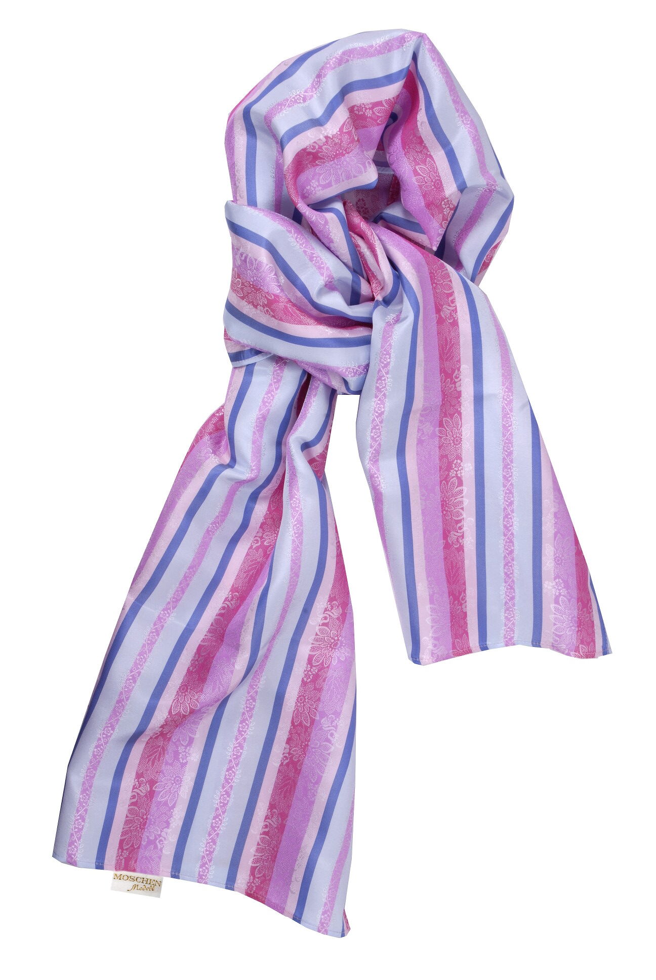 PREMIUM Trachtenschal Damen 100% Seide Rosa/Blau PREMIUM Trachtenschal Damen 100% Seide Rosa/Blau