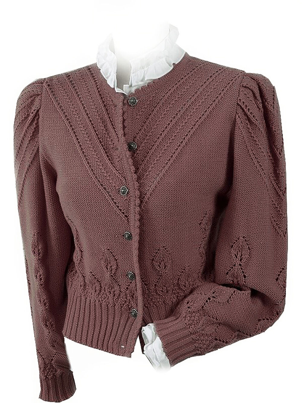Trachtenstrickjacke Damen Dirndljacke MERINO SCHURWOLLE Beere Trachtenstrickjacke Damen Dirndljacke MERINO SCHURWOLLE Beere