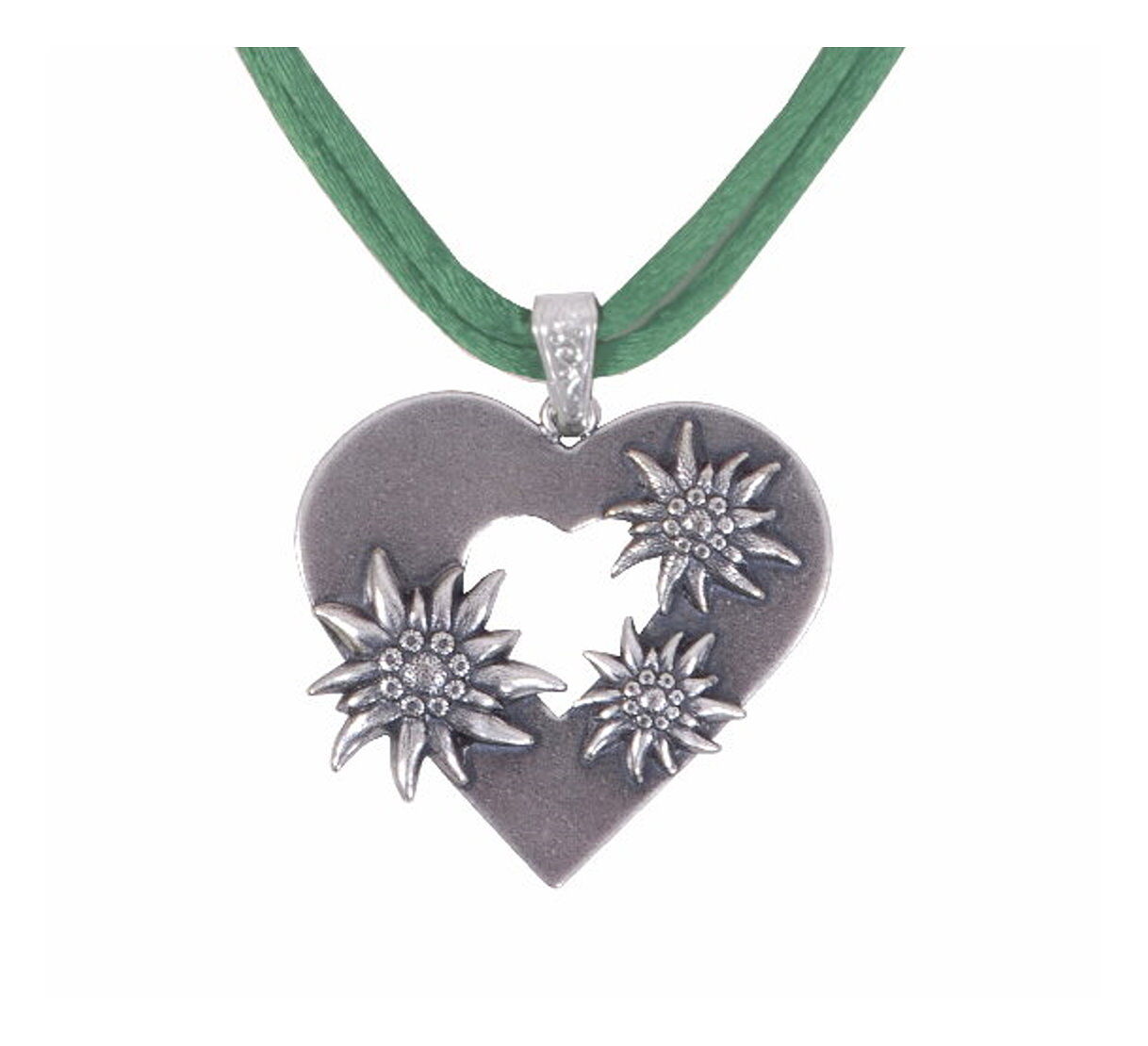 Edelweißkette Herz Edelweiß Grün Apfel Edelweißkette Herz Edelweiß Grün Apfel