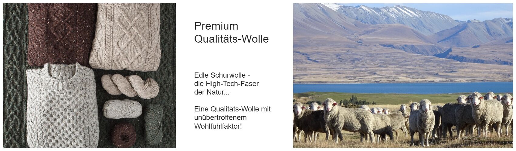 PREMIUM Herrenpullover Aran-Strick 100% Schurwolle Marineblau 