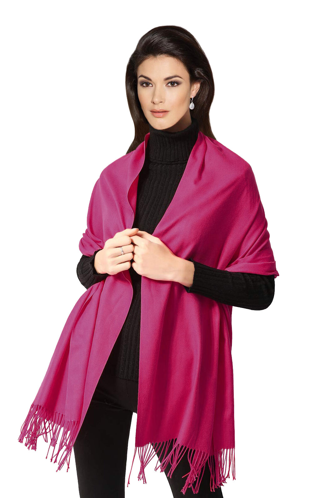 Pashmina Stola Kaschmir Umhang Cashmere Schal Damen Pink Pashmina Stola Kaschmir Umhang Cashmere Schal Damen Pink