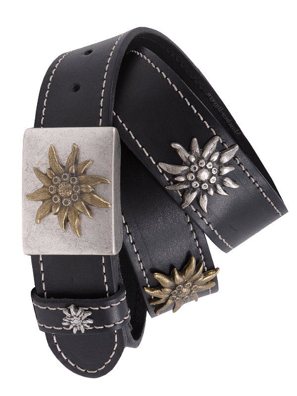 Trachtengürtel Herren mit Edelweiß Trachtengürtel Herren mit Edelweiß