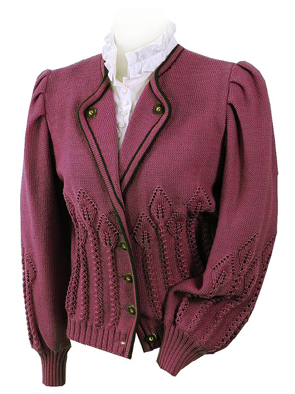 Trachtenstrickjacke Damen Dirndljacke MERINO SCHURWOLLE Altrosa  Trachtenstrickjacke Damen Dirndljacke MERINO SCHURWOLLE Altrosa