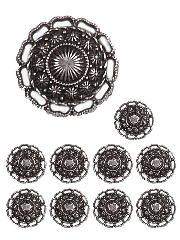 Trachtenknöpfe Blume/Filigran klein - 10er/Pack Trachtenknöpfe Blume/Filigran klein - 10er/Pack