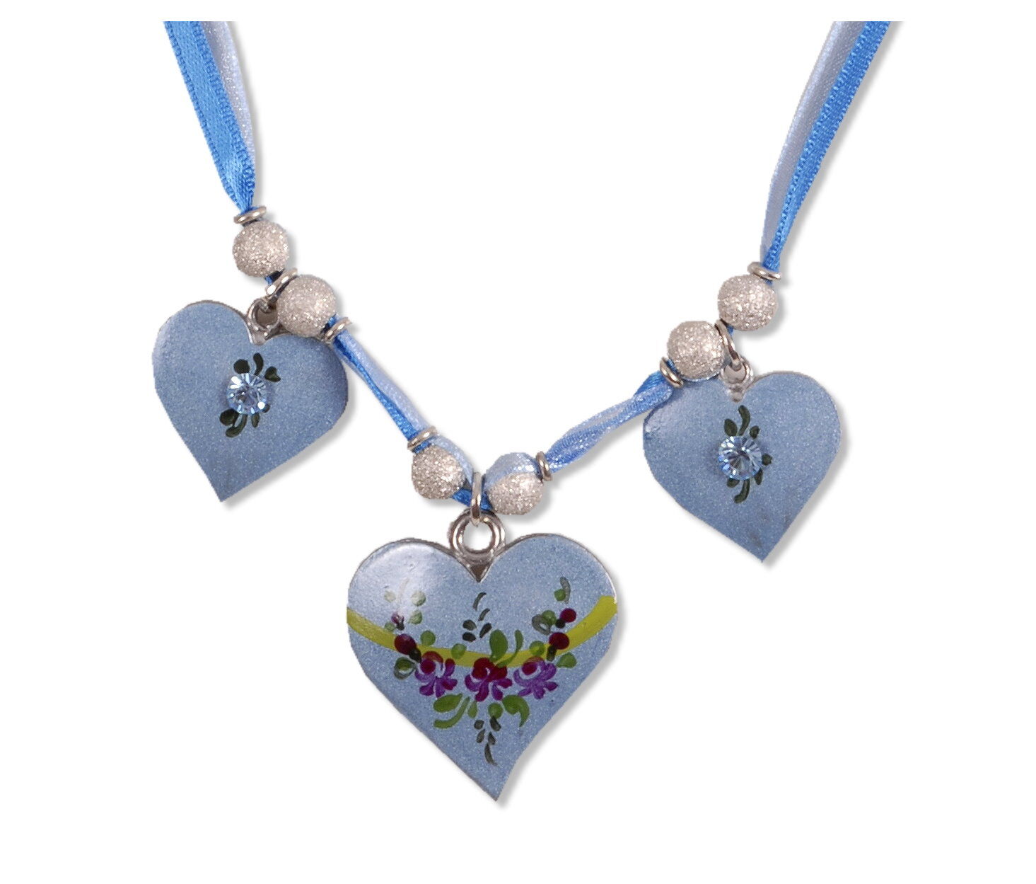 Trachtenkette Herzkette handbemalt Trachtenkette Herzkette handbemalt