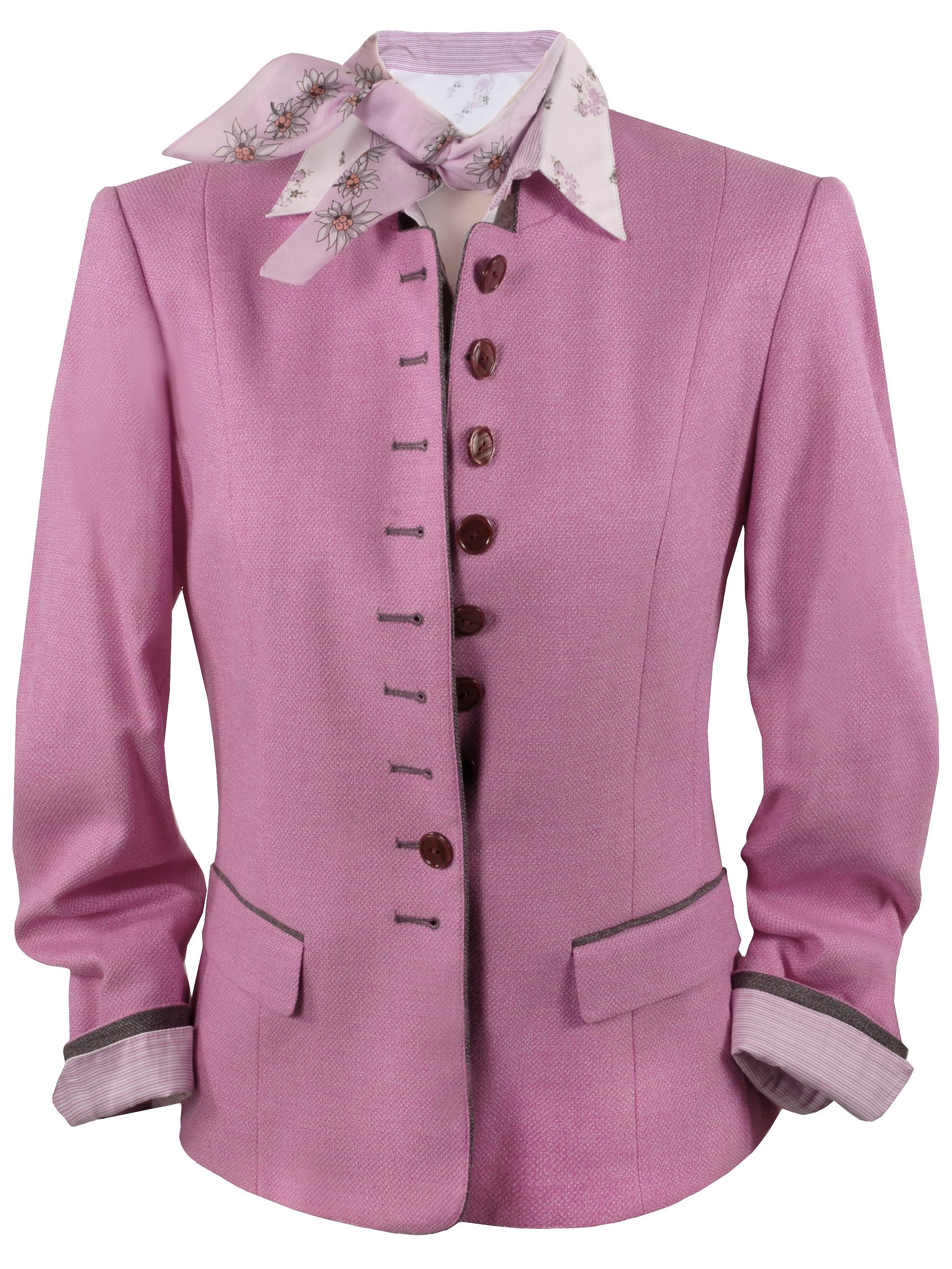 PREMIUM Trachtenblazer Gehrock Damen  Leinenblazer Rosa PREMIUM Trachtenblazer Gehrock Damen  Leinenblazer Rosa