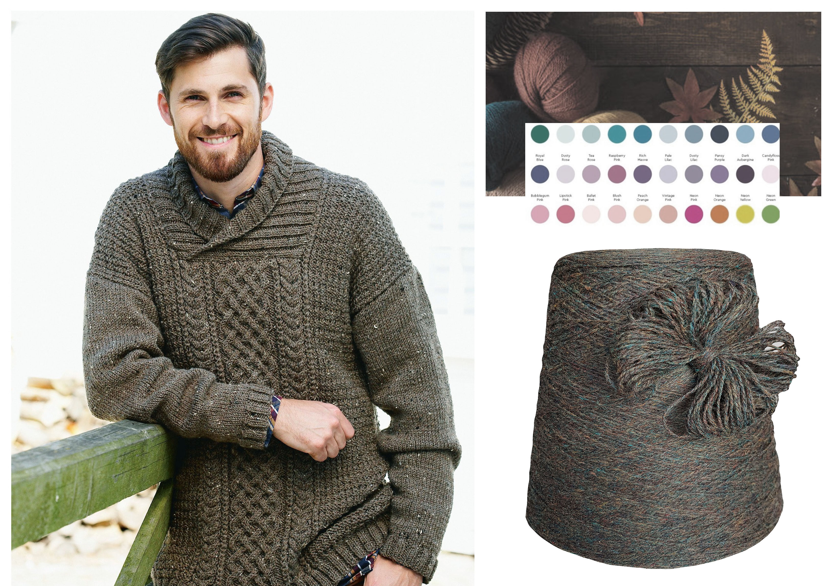 PREMIUM STRICKWOLLE - SCHURWOLLE-TWEED - 1 KG Konen/1000 Gramm  Dunkeloliv PREMIUM STRICKWOLLE - SCHURWOLLE-TWEED - 1 KG Konen/1000 Gramm  Dunkeloliv