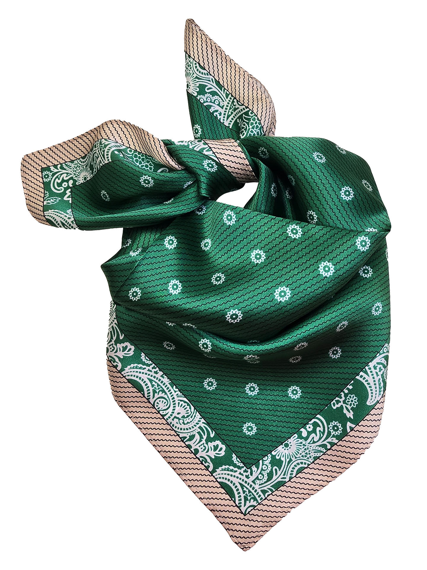 Trachtenhalstuch Seidentuch Nickituch 53x53 100% Seide