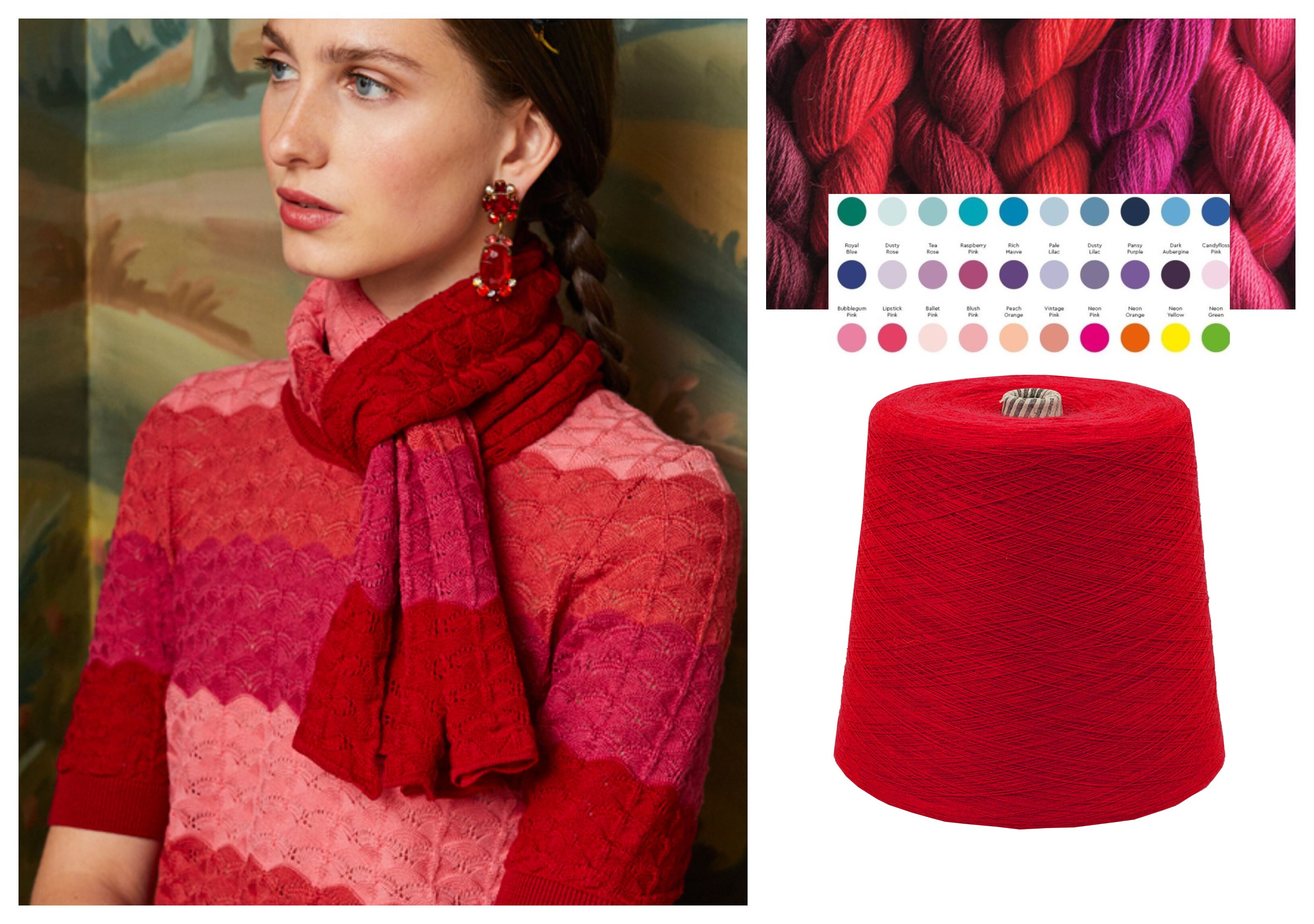 STRICKWOLLE - dicke SCHURWOLLE 1 KG Konen/1000 Gramm Rot STRICKWOLLE - dicke SCHURWOLLE 1 KG Konen/1000 Gramm Rot