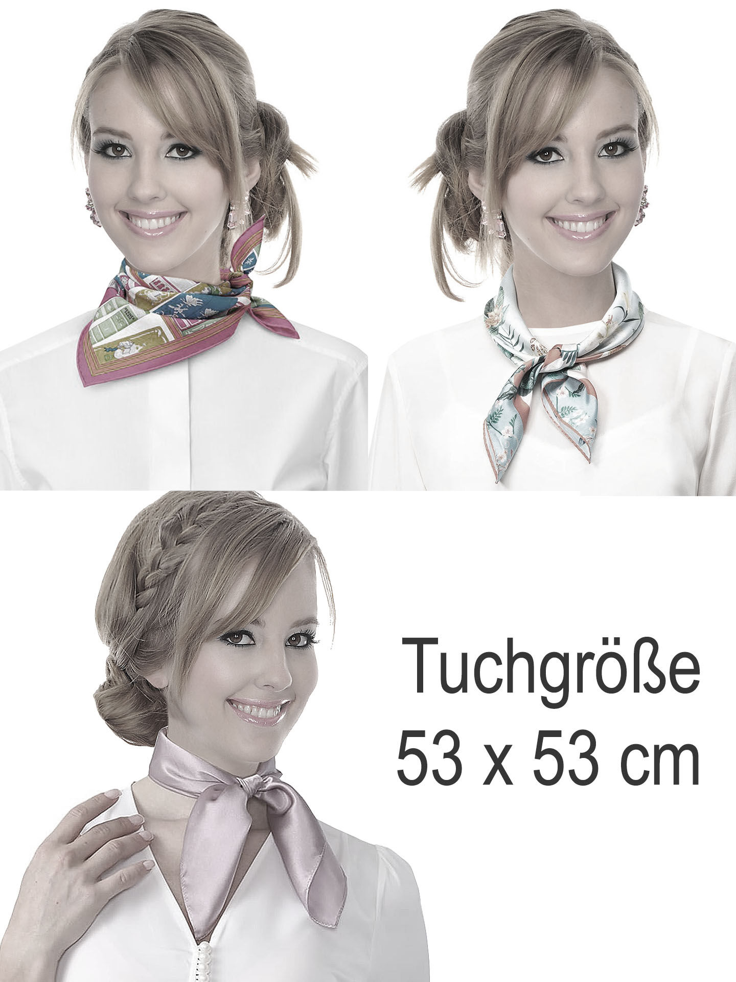 Trachtenhalstuch Nickituch 100% Seide Rot-Grün Trachtenhalstuch Nickituch 100% Seide Rot-Grün