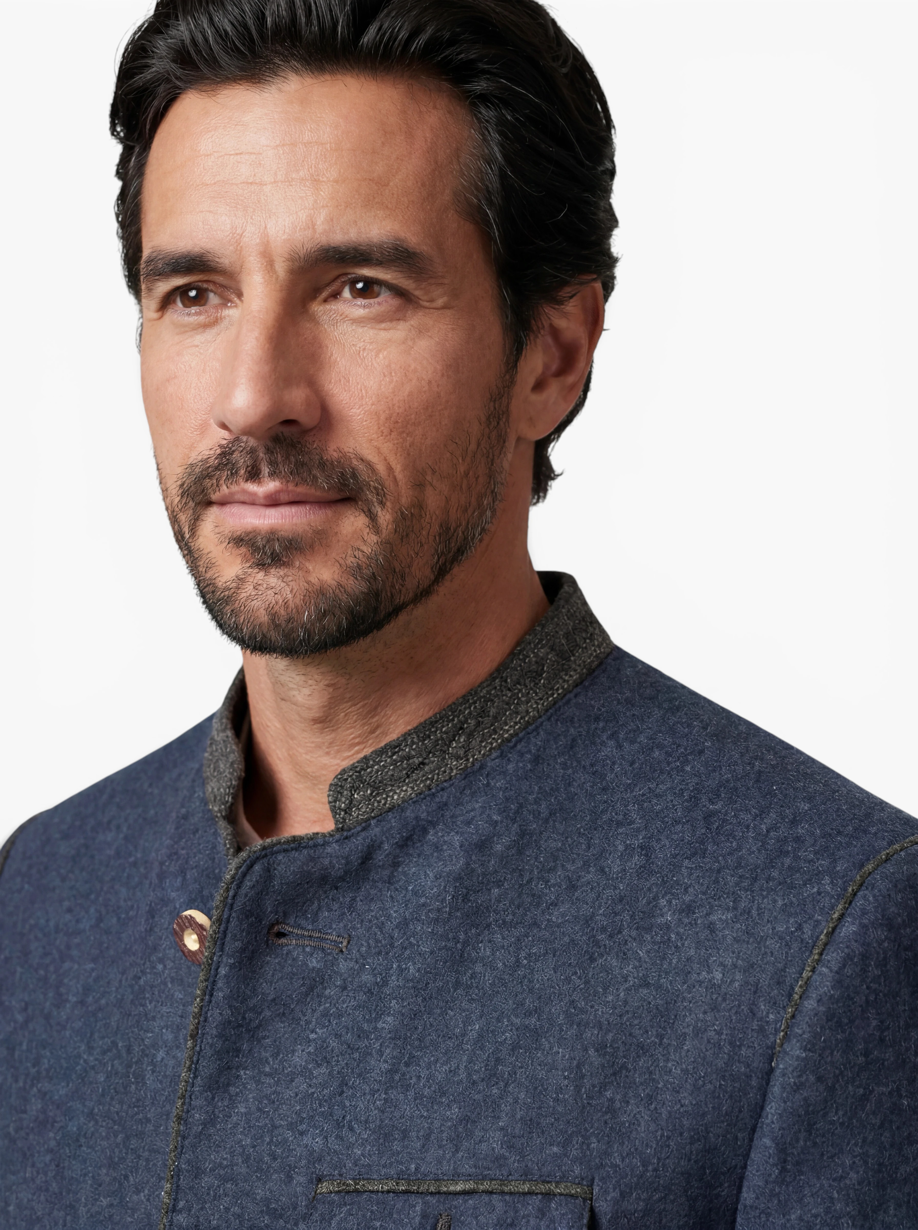 Trachtenjanker Anton – Herren Trachtenblazer in Marineblau aus Wollmix
