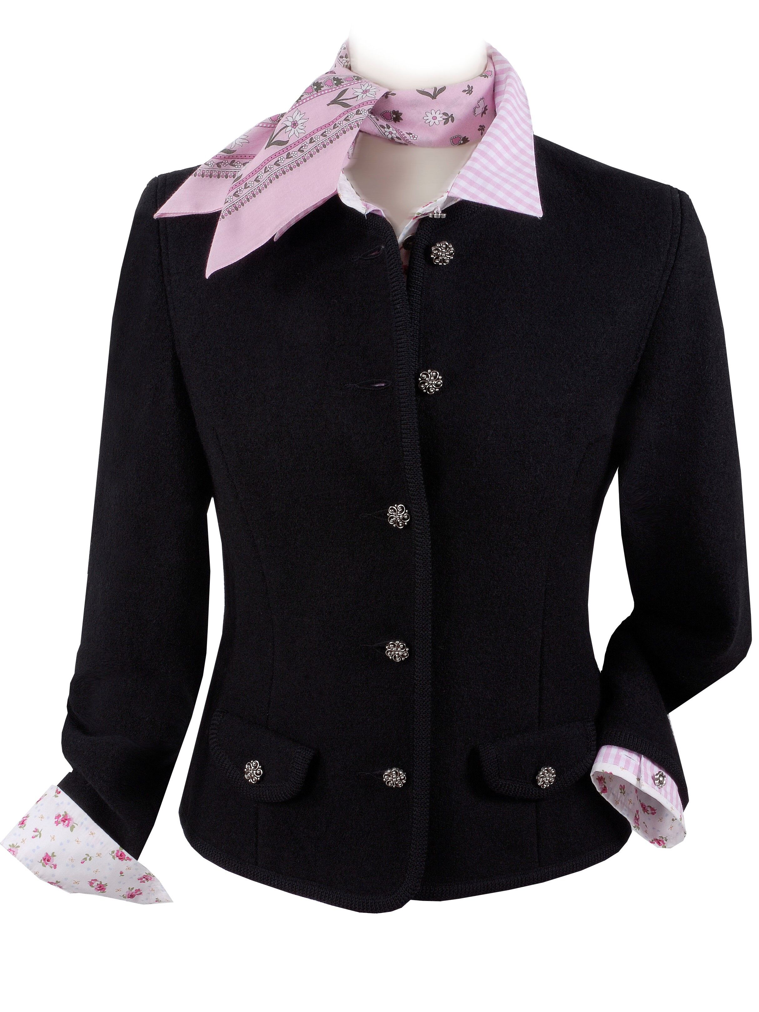 PREMIUM Trachtenjacke Damen Walkjanker SCHURWOLLE festlich Schwarz PREMIUM Trachtenjacke Damen Walkjanker SCHURWOLLE festlich Schwarz