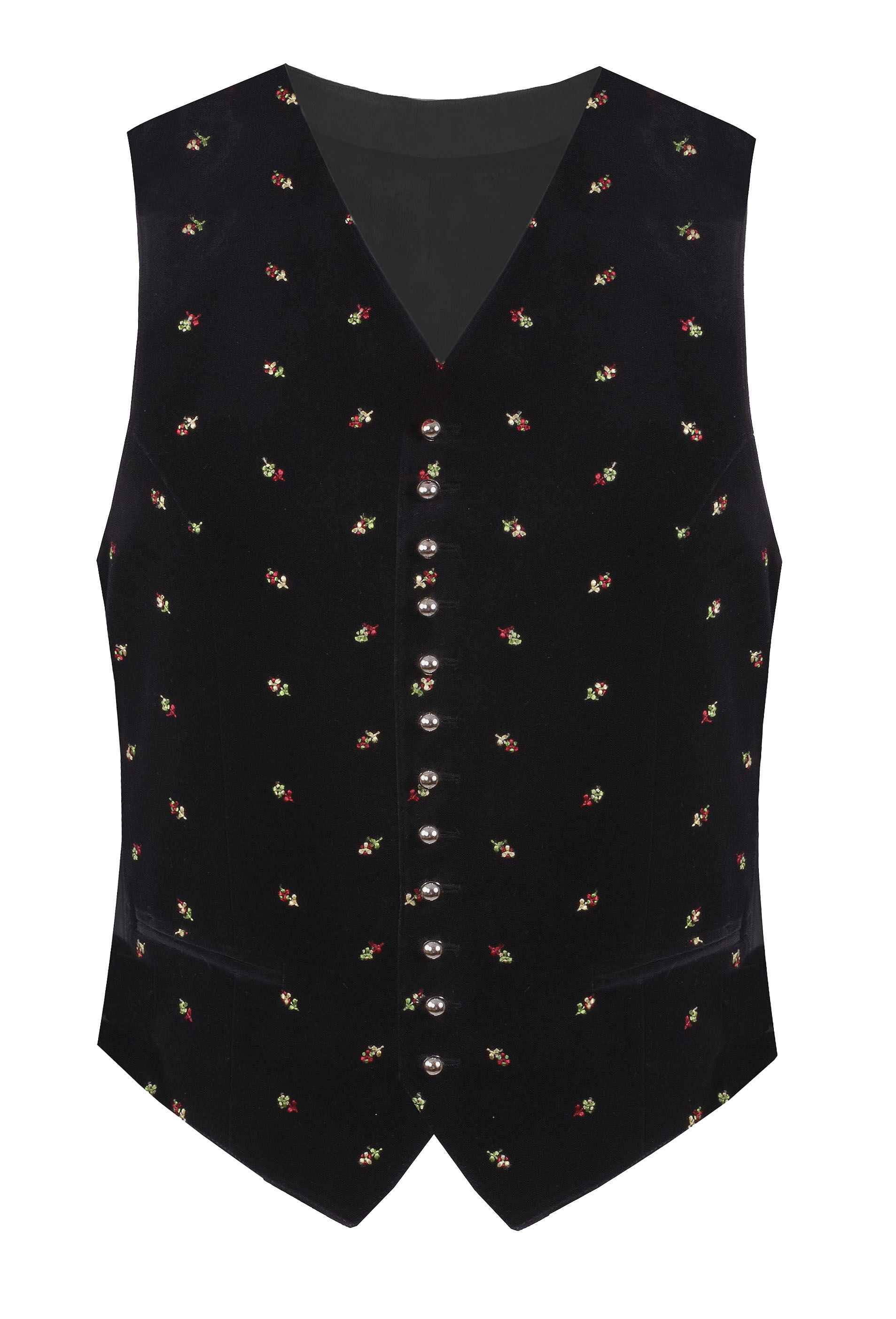 Premium Trachtenweste Herren Samtweste Gilet Samt Schwarz bestickt Premium Trachtenweste Herren Samtweste Gilet Samt Schwarz bestickt
