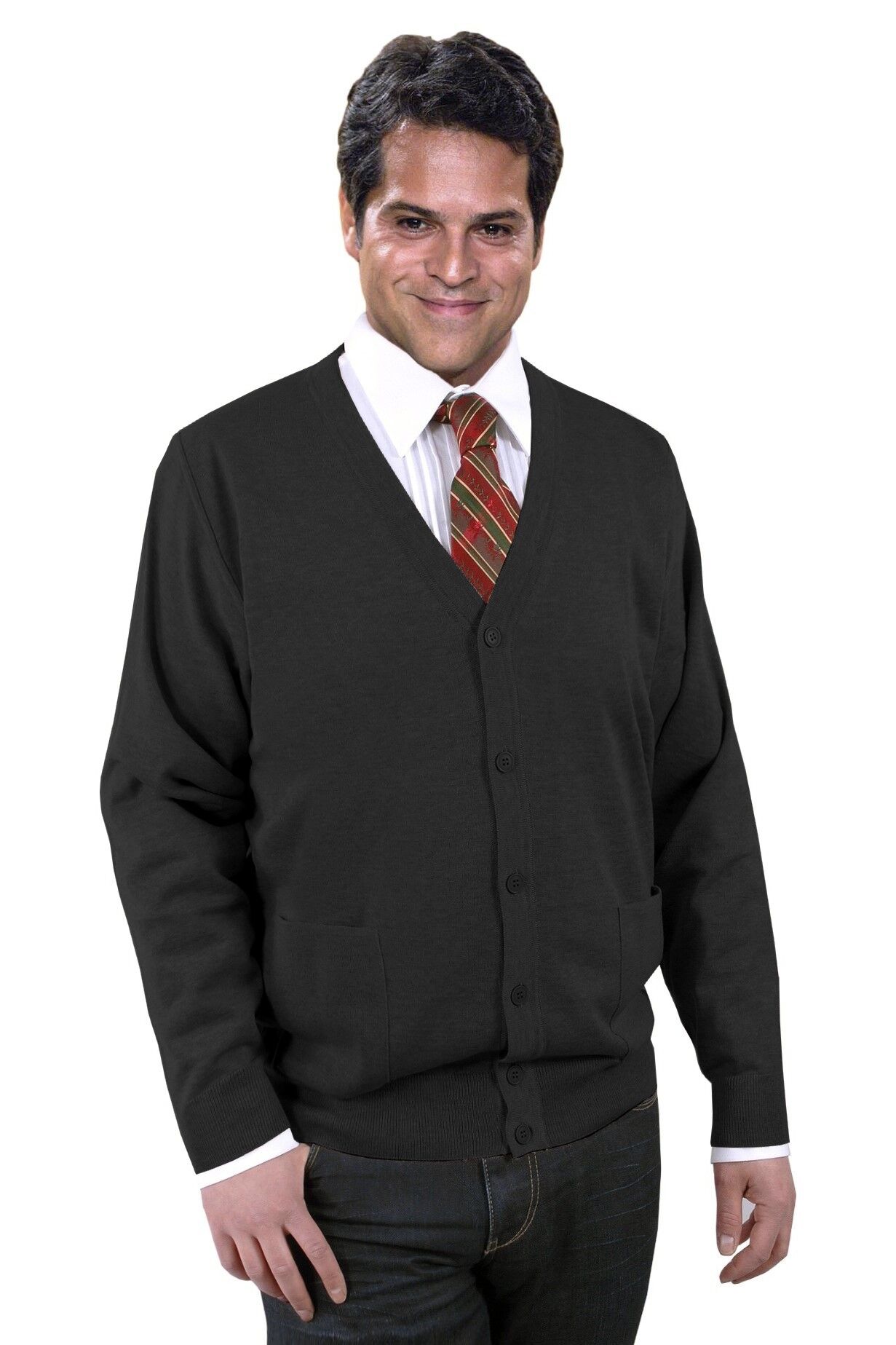 PREMIUM Cardigan Strickjacke Herren Anthrazit Woolmark-Qualität PREMIUM Cardigan Strickjacke Herren Anthrazit Woolmark-Qualität