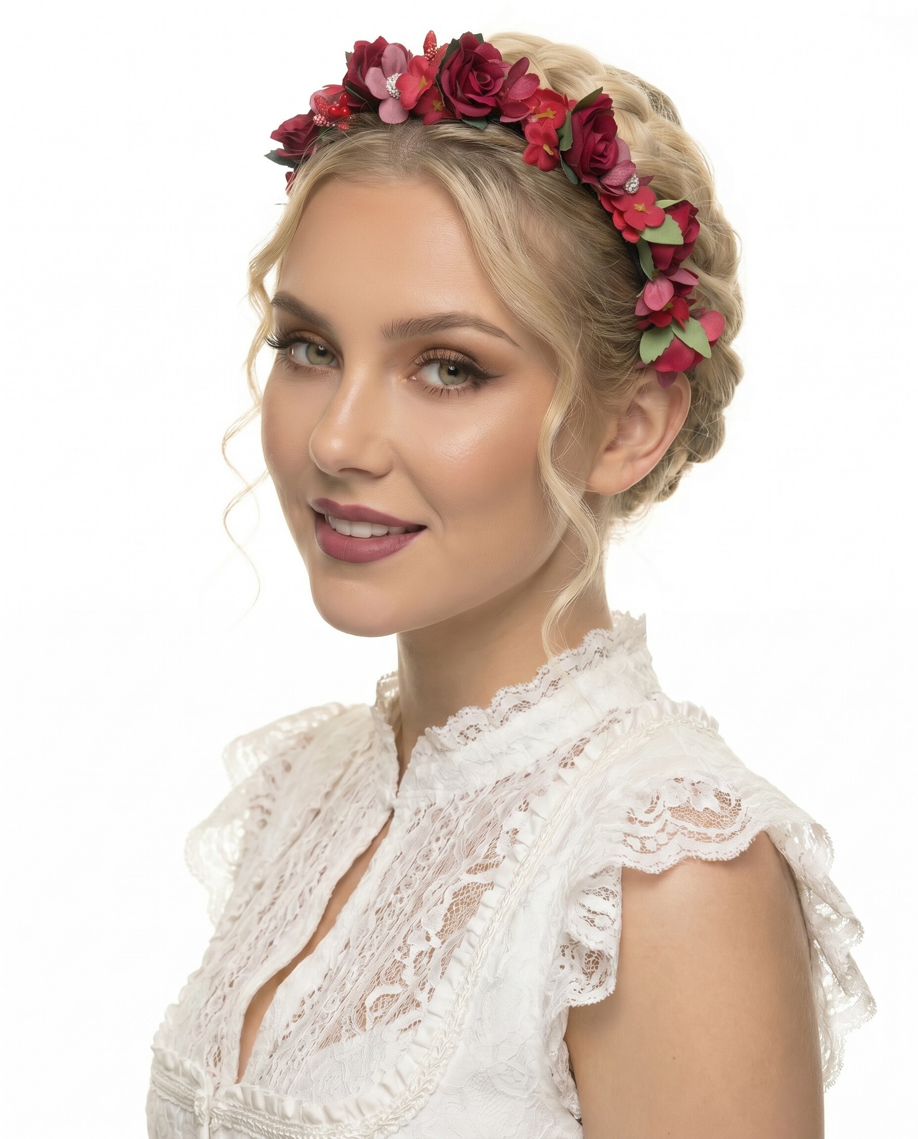 Haarreif Blumenreif Tina schmal