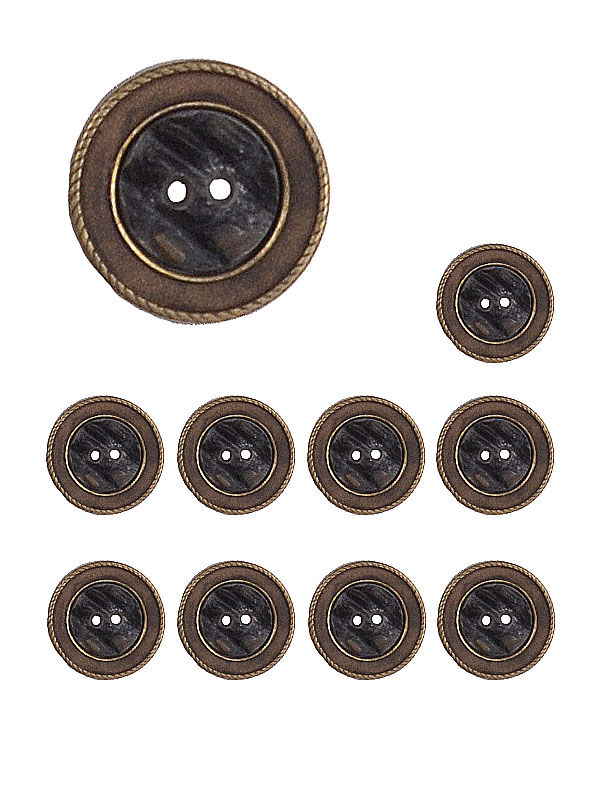 Trachtenknopf Messing/Horn groß - 10er/Pack Kopie Trachtenknopf Messing/Horn groß - 10er/Pack Kopie