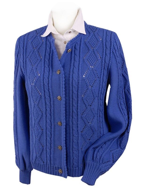 Trachtenstrickjacke Damen Dirndljacke MERINO SCHURWOLLE Blau Marine Trachtenstrickjacke Damen Dirndljacke MERINO SCHURWOLLE Blau Marine