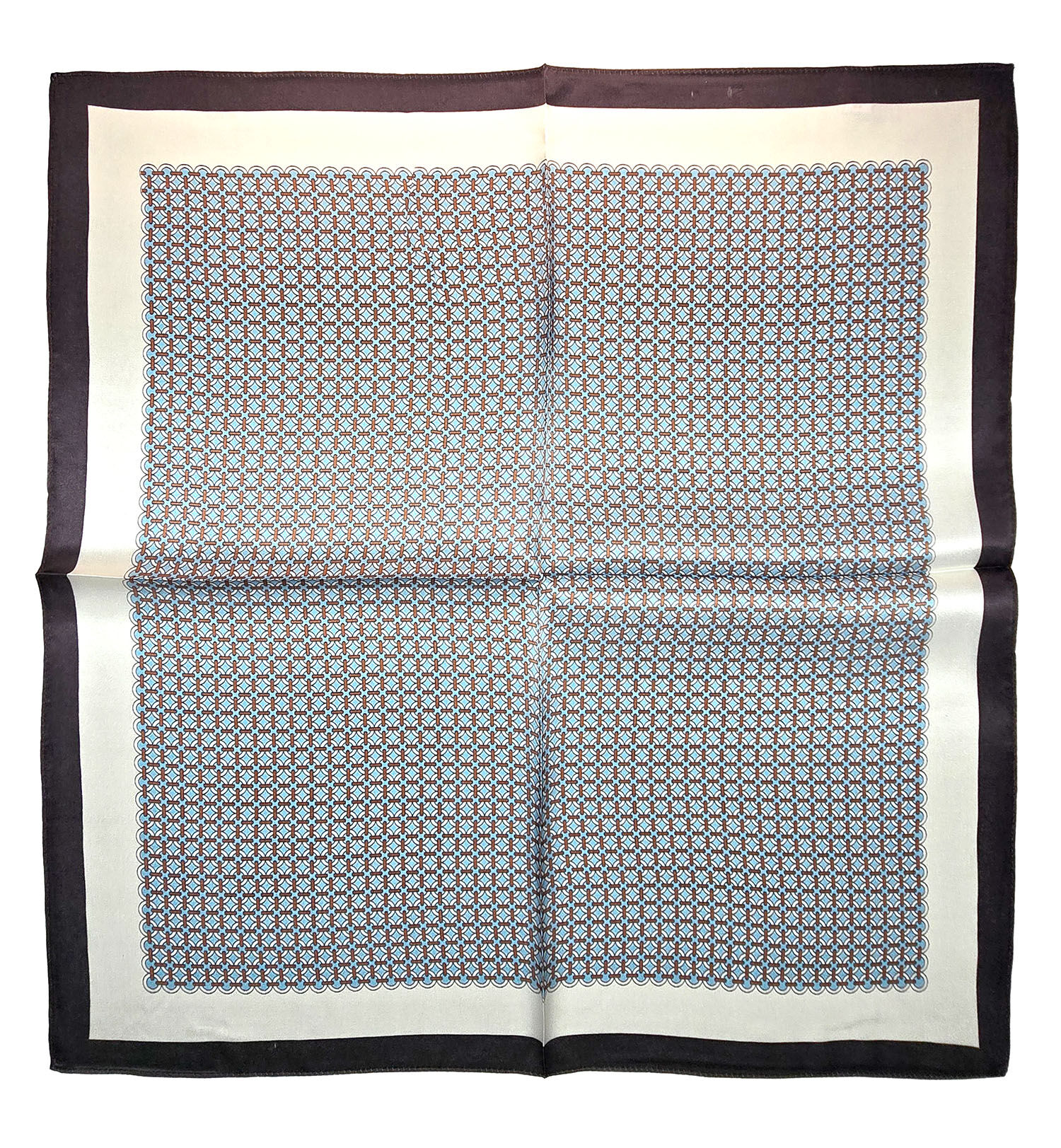 Seidenhalstuch Piombino Herren Nickituch 100% Seide Hellblau