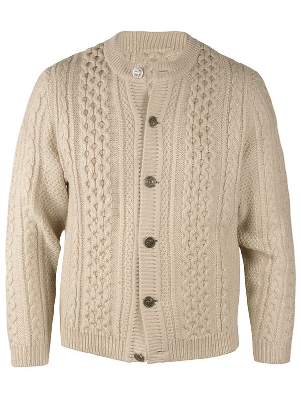 PREMIUM Trachtenstrickjacke Herren 100% Schurwolle Trachtenjanker Jagd Grün + Natur PREMIUM Trachtenstrickjacke Herren 100% Schurwolle Trachtenjanker Jagd Grün + Natur