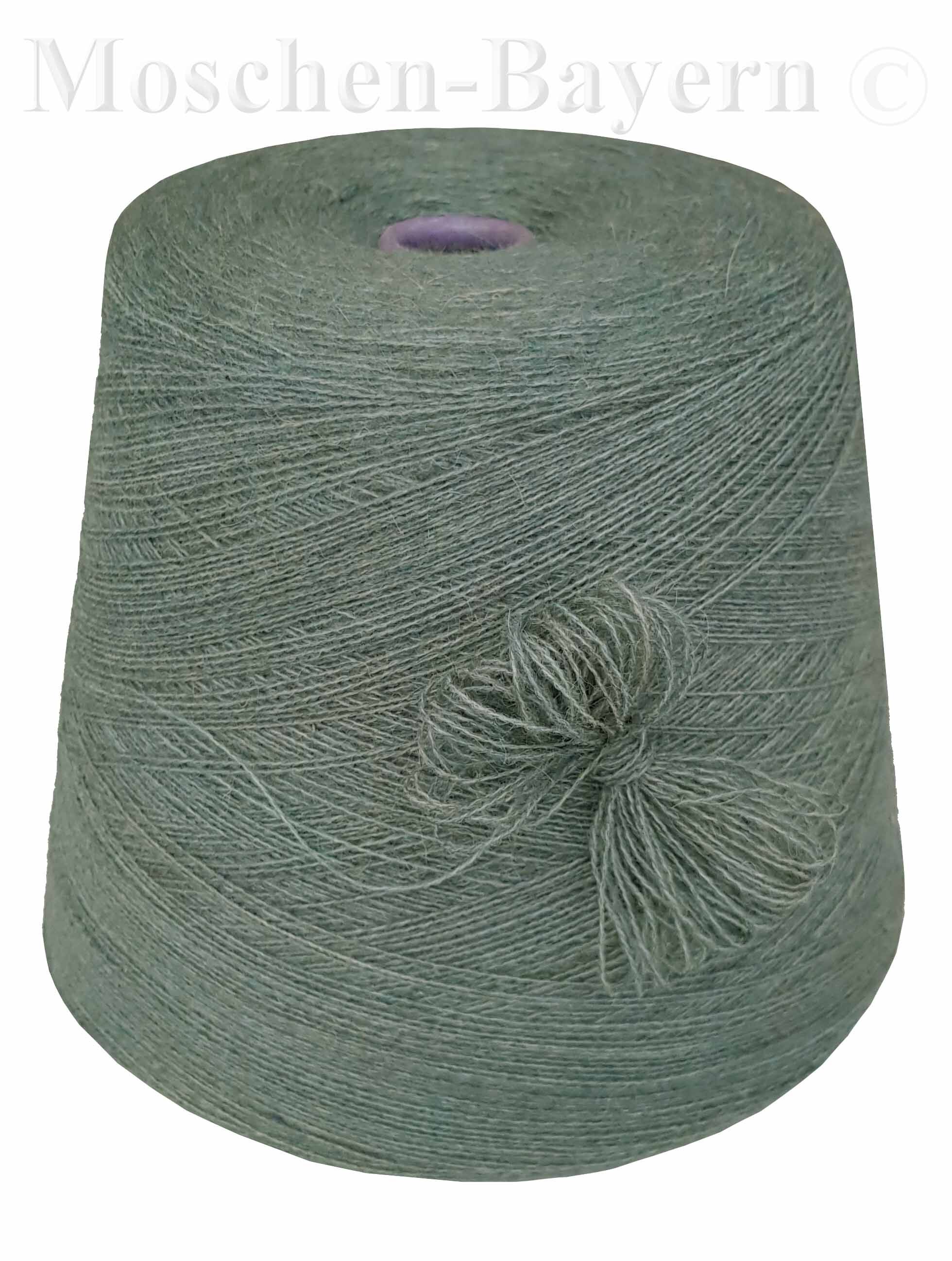 PREMIUM MOHAIR/SCHURWOLLE/Mix - STRICKWOLLE - 1 Konen/800 Gramm Grün Distel PREMIUM MOHAIR/SCHURWOLLE/Mix - STRICKWOLLE - 1 Konen/800 Gramm Grün Distel