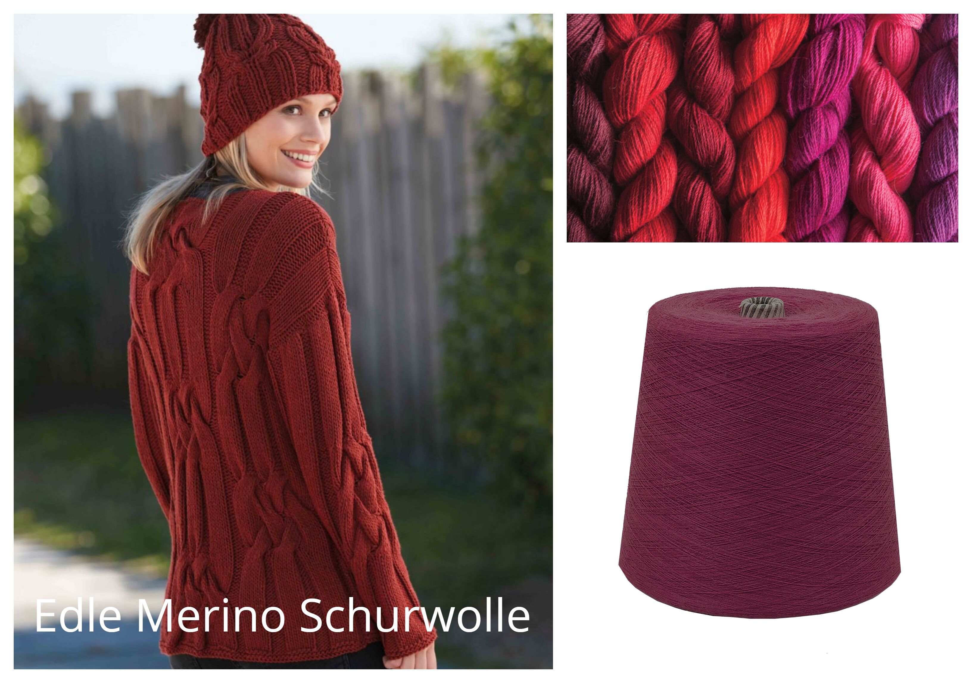 WOLLE zum STRICKEN MERINO-SCHURWOLLE 1 KG Konen/1000 Gramm Rot Weinrot Bordeauxe WOLLE zum STRICKEN MERINO-SCHURWOLLE 1 KG Konen/1000 Gramm Rot Weinrot Bordeauxe