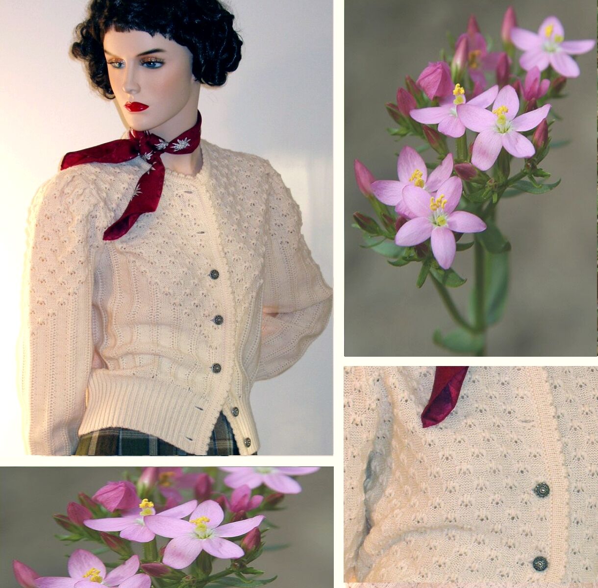 Trachtenstrickjacke Damen Dirndljacke MERINO SCHURWOLLE Creme Natur  Trachtenstrickjacke Damen Dirndljacke MERINO SCHURWOLLE Creme Natur