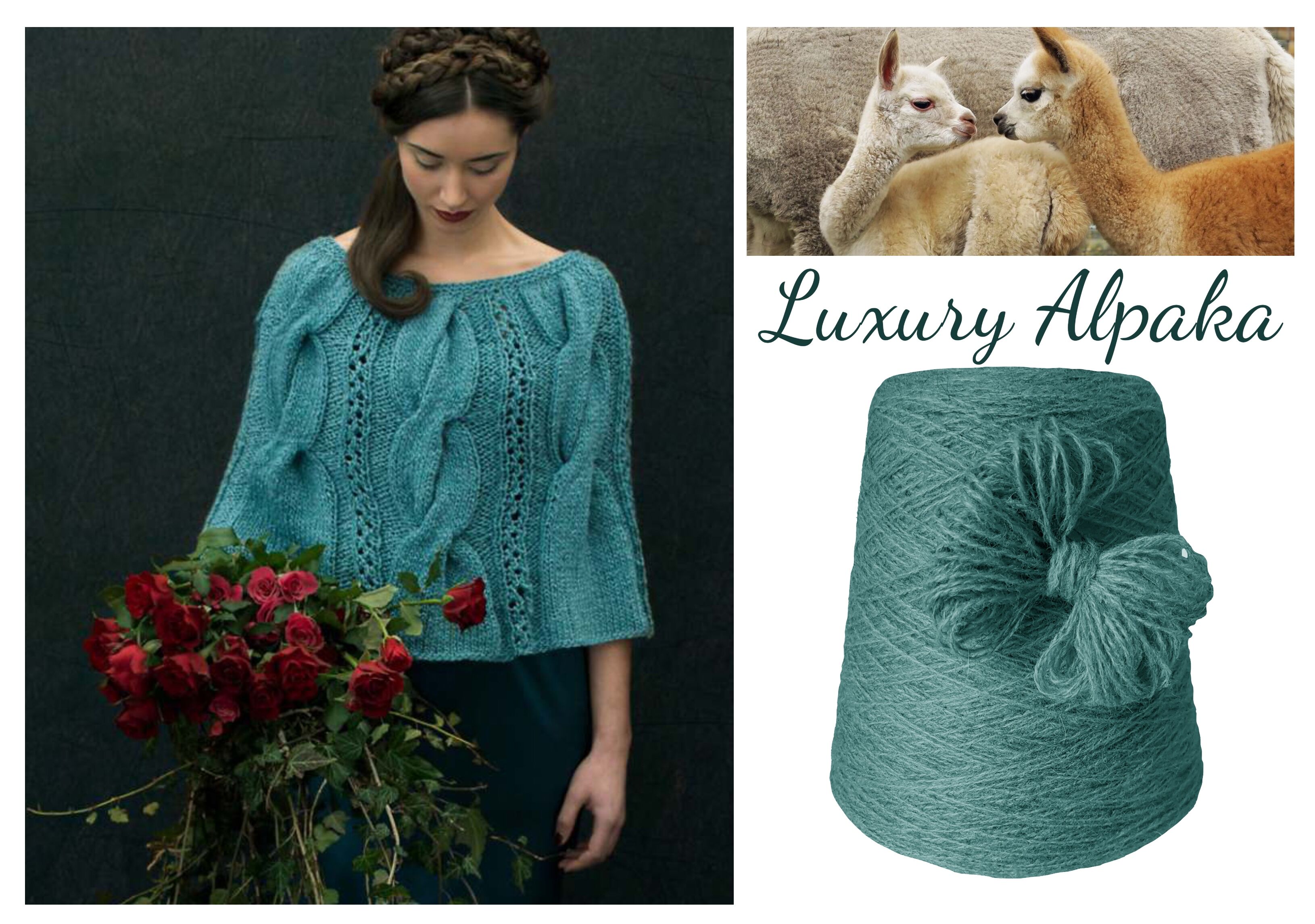 PREMIUM 100% ALPAKA STRICKWOLLE zum BEST-PREIS - 1 Konen/500 Gramm PREMIUM 100% ALPAKA STRICKWOLLE zum BEST-PREIS - 1 Konen/500 Gramm