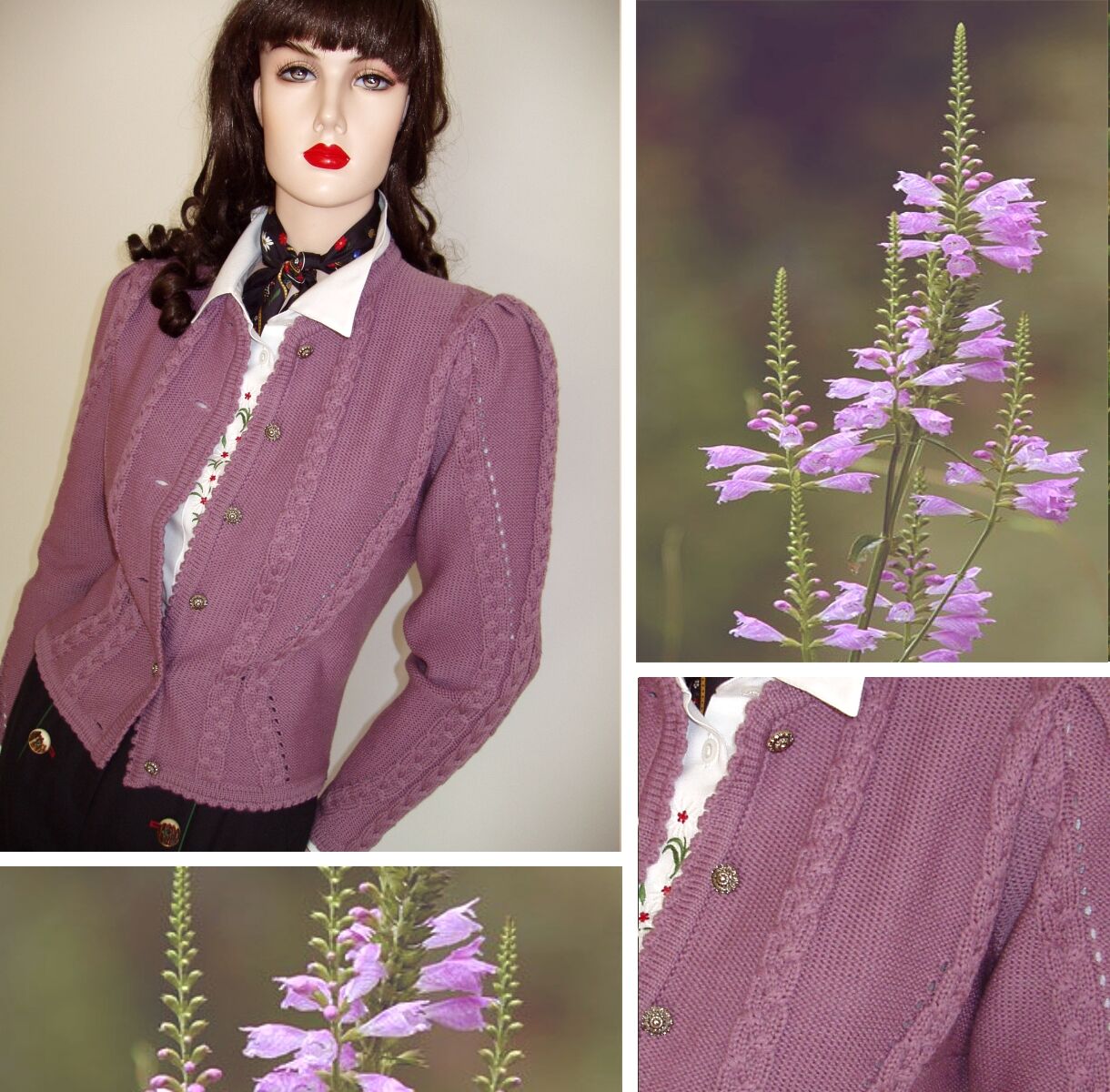 Trachtenstrickjacke Damen Dirndljacke MERINO SCHURWOLLE Beere Trachtenstrickjacke Damen Dirndljacke MERINO SCHURWOLLE Beere