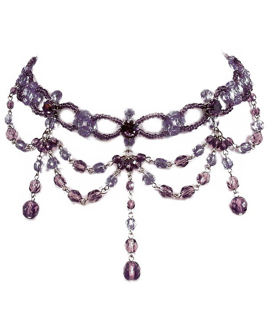 Kropfband Perlen Collier Kropfkette
