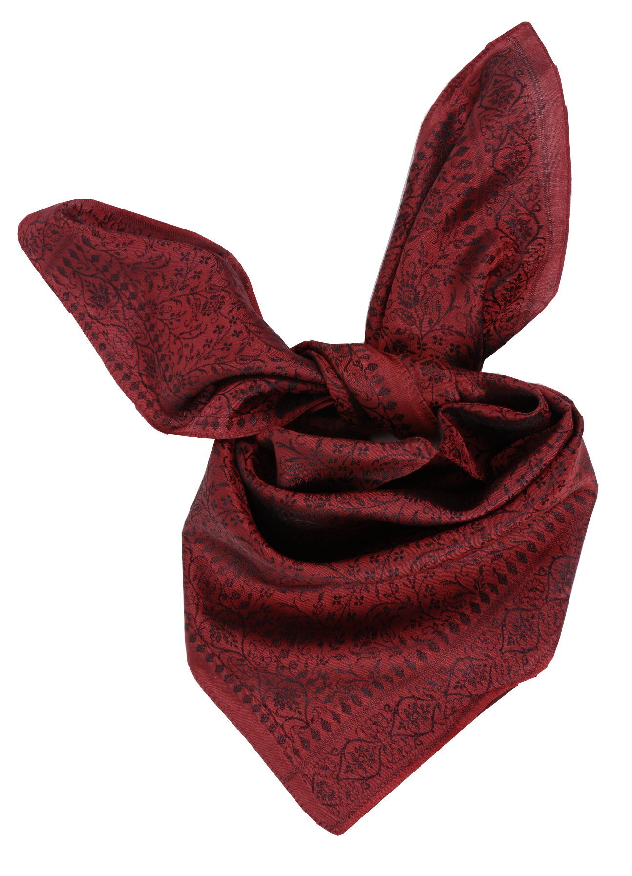 Trachtenhalstuch Nickituch Rot/Schwarz + Tanne 100% Seide Trachtenhalstuch Nickituch Rot/Schwarz + Tanne 100% Seide