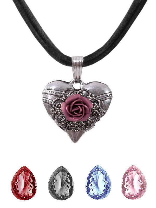 Trachtenkette Herz mit Rose Trachtenkette Herz mit Rose