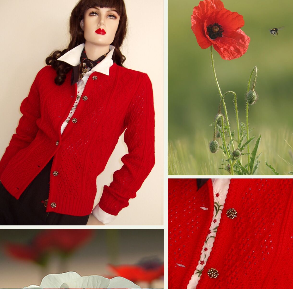 Trachtenstrickjacke Damen Dirndljacke Rot Trachtenstrickjacke Damen Dirndljacke Rot