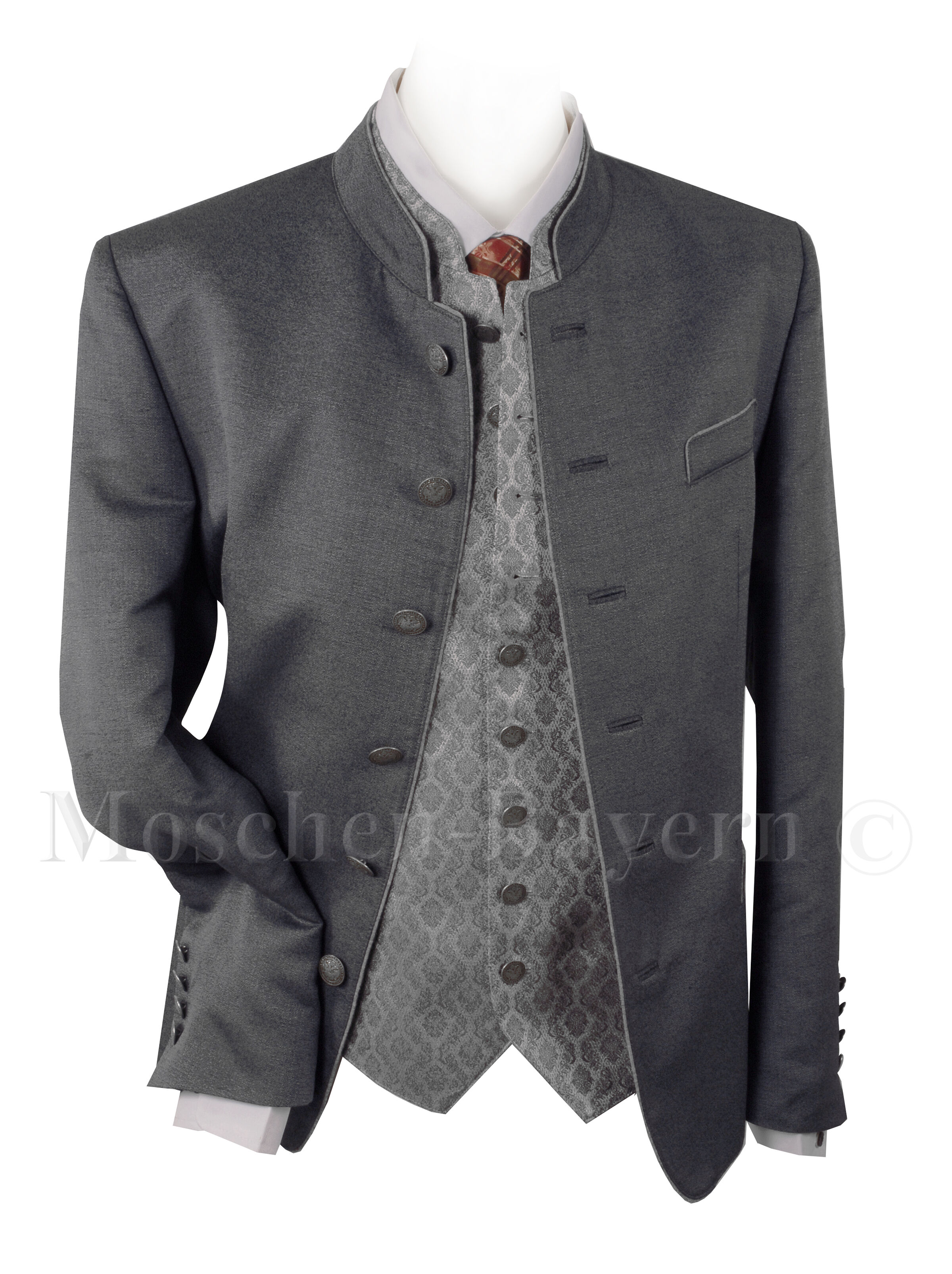 PREMIUM Trachtenblazer Hochzeit Sakko Grau FESTLICH PREMIUM Trachtenblazer Hochzeit Sakko Grau FESTLICH