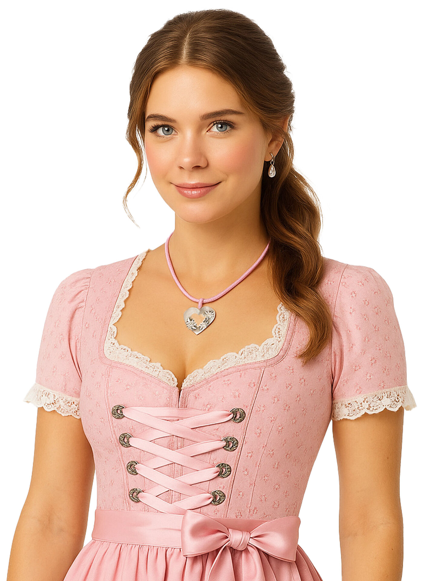 Edelweißkette Herz Edelweiß 