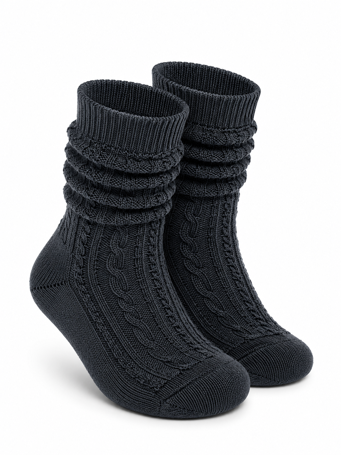 Trachtensocken Herren kurze Shoppersocke Grau Anthrazit