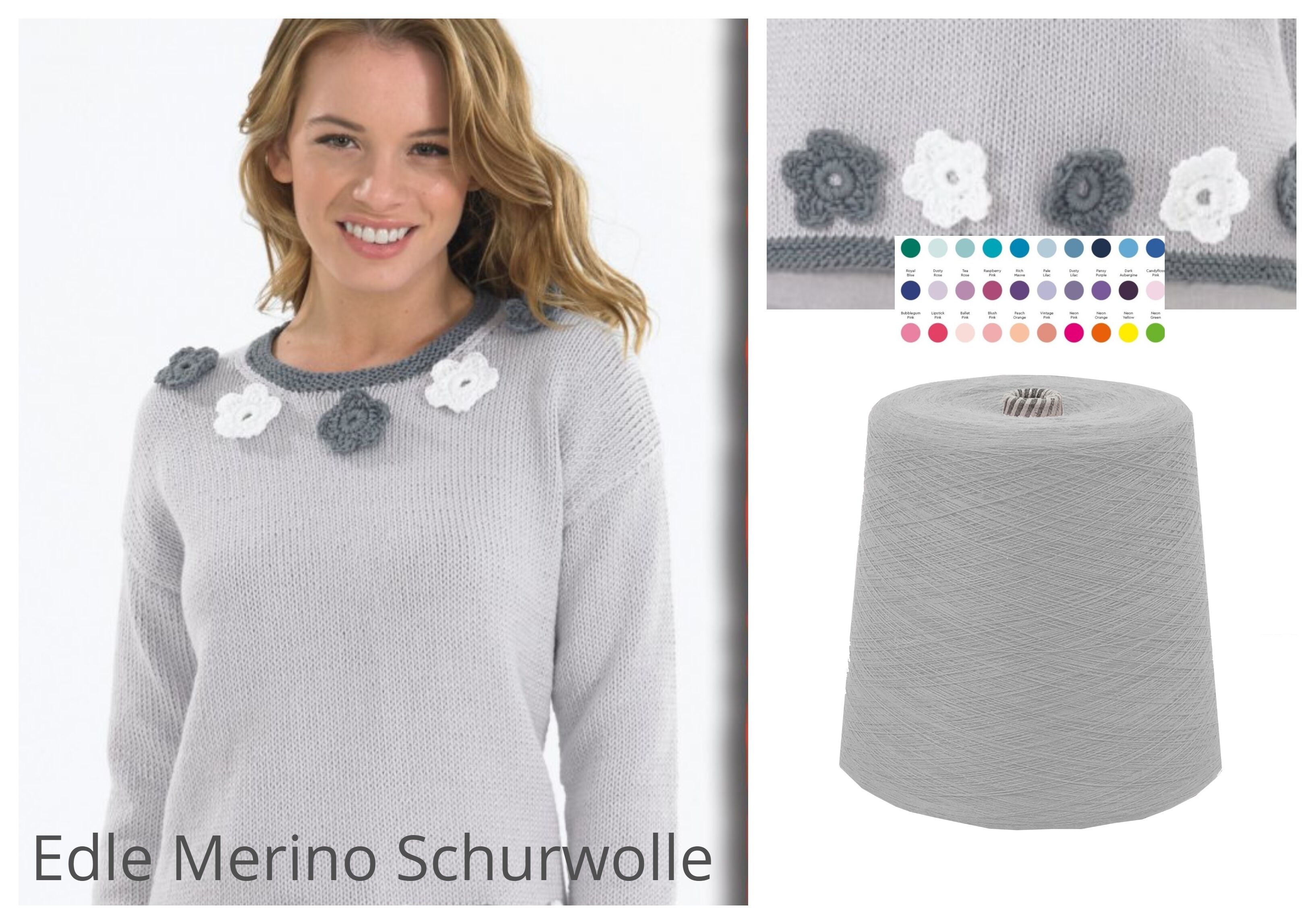 STRICKWOLLE - dicke SCHURWOLLE 1 KG Konen/1000 Gramm Grau Hellgrau STRICKWOLLE - dicke SCHURWOLLE 1 KG Konen/1000 Gramm Grau Hellgrau
