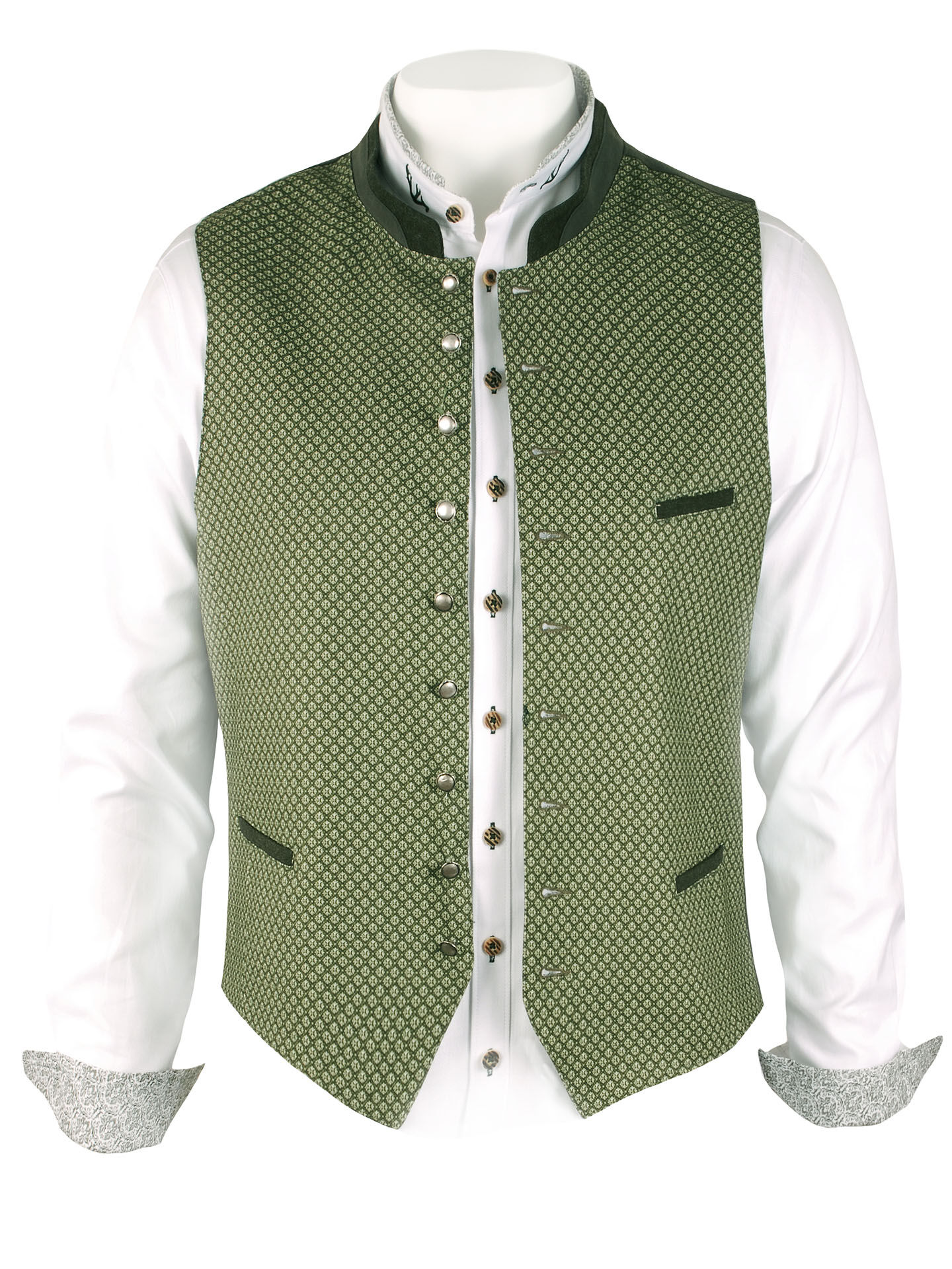 PREMIUM Trachtenweste Herren Hochzeits-Gilet Grün FESTLICH PREMIUM Trachtenweste Herren Hochzeits-Gilet Grün FESTLICH