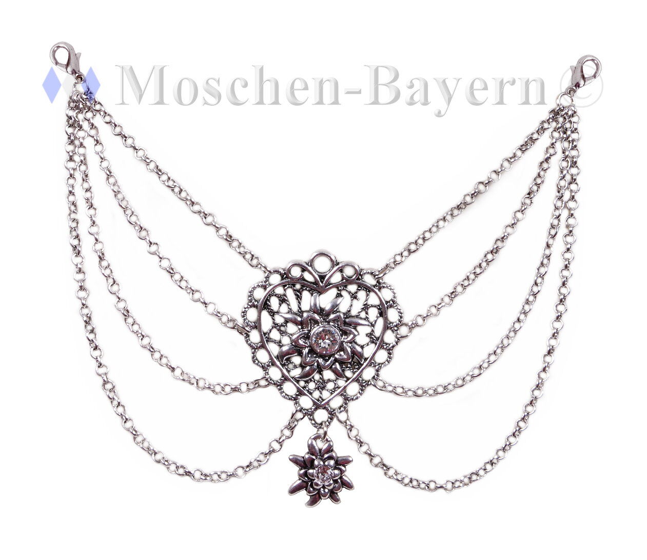 Charivari Herz-Edelweiß Dirndlschmuck Charivari Herz-Edelweiß Dirndlschmuck