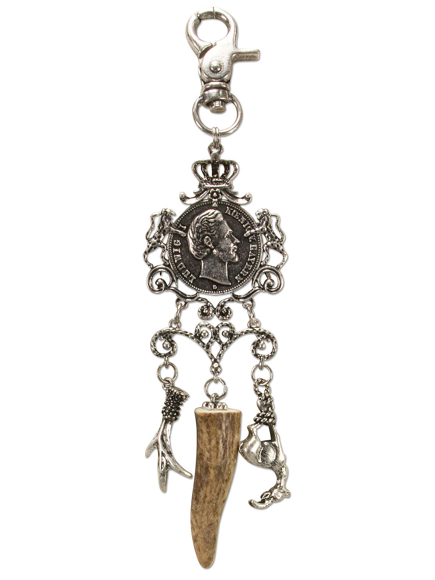 Charivari Anhänger Kini - mit Hirschhorn + König Ludwig Charivari Anhänger Kini - mit Hirschhorn + König Ludwig