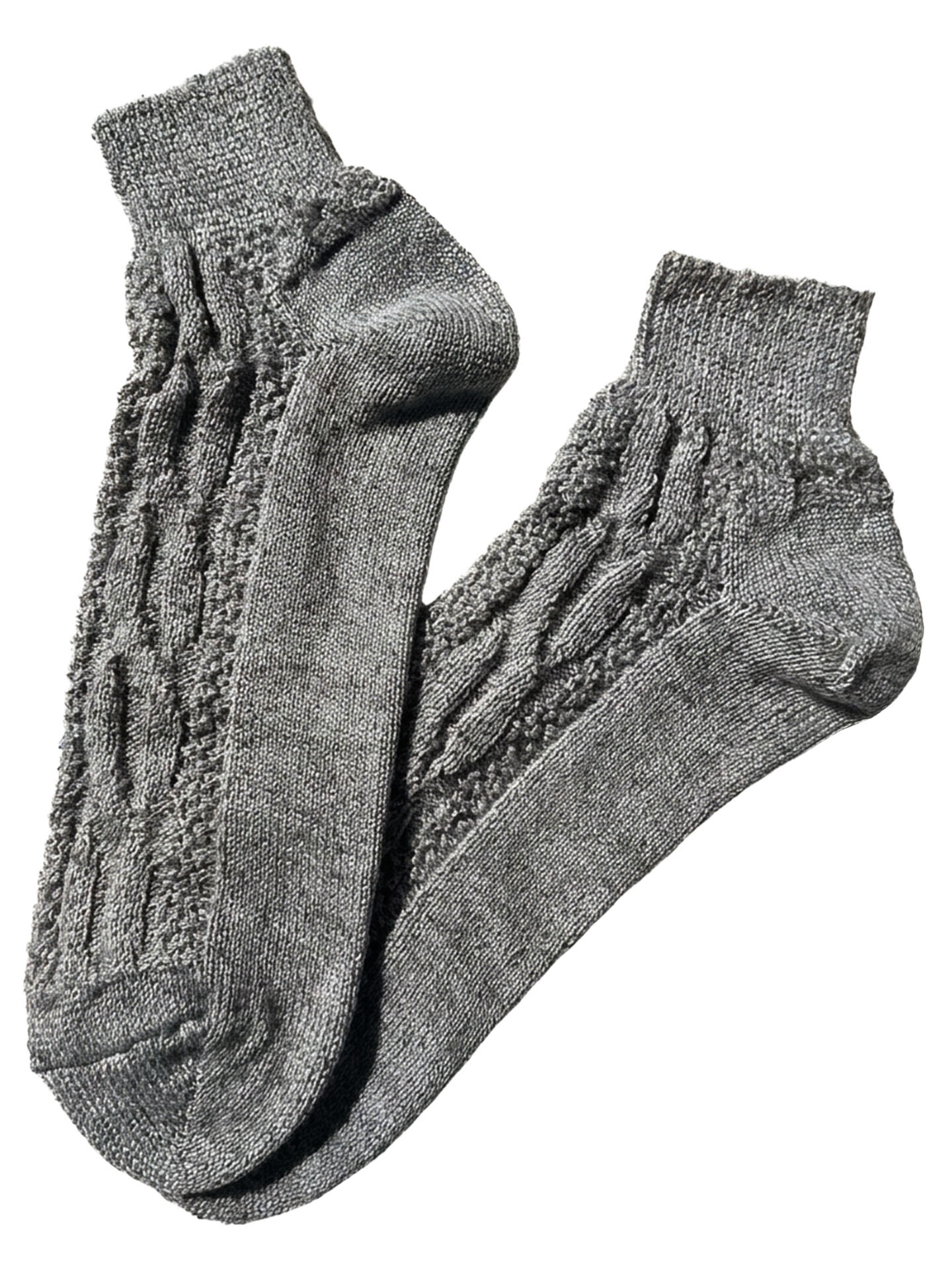 Sneakersocken Trachtensocken Mittelgrau